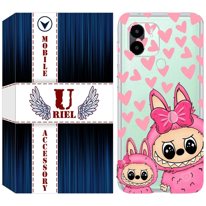 کاور یوریل مدل Clear کد 105 طرح لبوبو مناسب برای گوشی موبایل شیائومی Redmi A1 Plus / A2 Plus