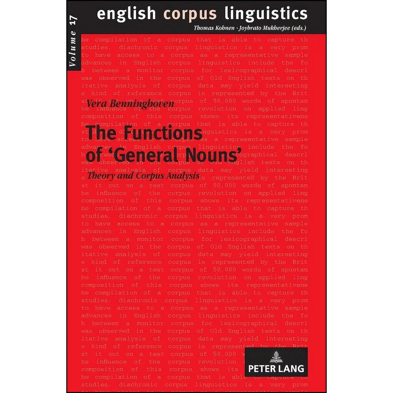 کتاب The Functions of ‹General Nouns› اثر Vera Benninghoven انتشارات بله