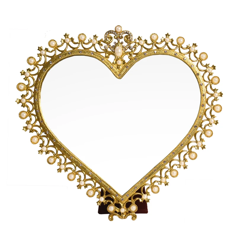 آینه رومیزی مدل قلبی