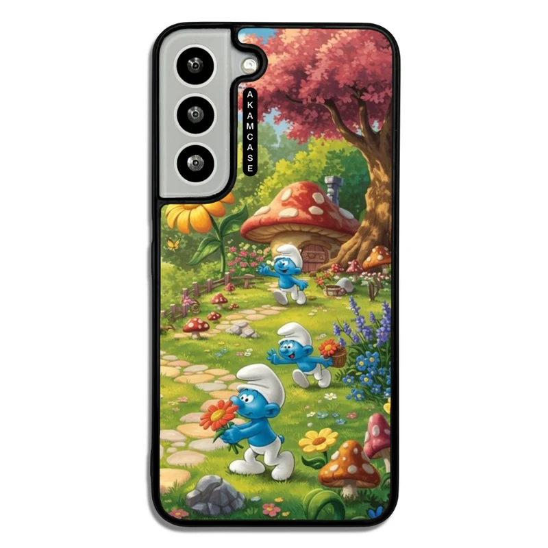 کاور آکام مدل AMC-WSGS22-SMURFS-8 مناسب برای گوشی موبایل سامسونگ Galaxy S22