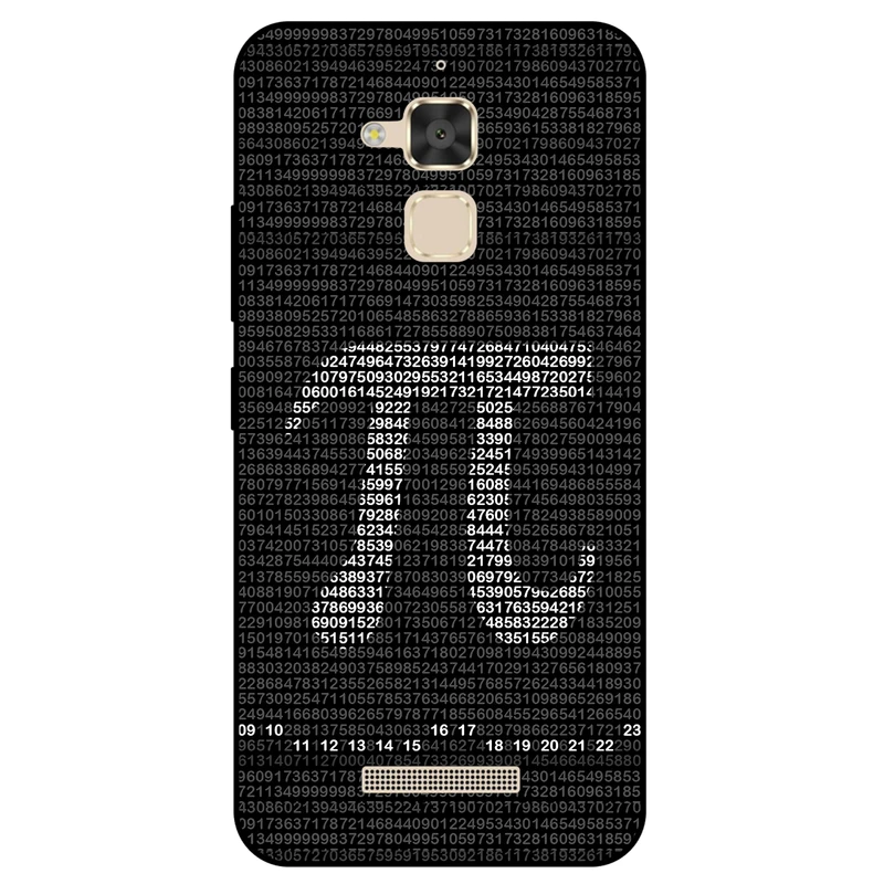 کاور مگافون طرح عدد پی مدل 7240 مناسب برای گوشی موبایل ایسوس Zenfone 3 Max / ZC520TL