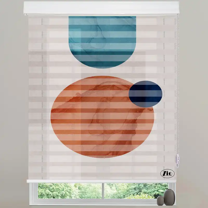 پرده زبرا زیو مدل O-7024 سایز 100x150 سانتی متر