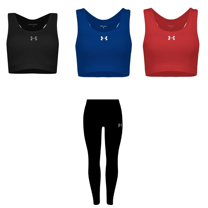 ست چهار تکه لباس ورزشی زنانه مدل 1801-1801-1801-4101