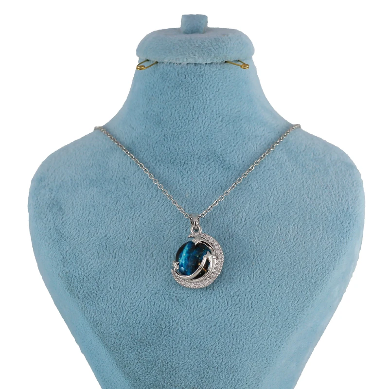 گردنبند زنانه مدل کهکشانی کد AAB615