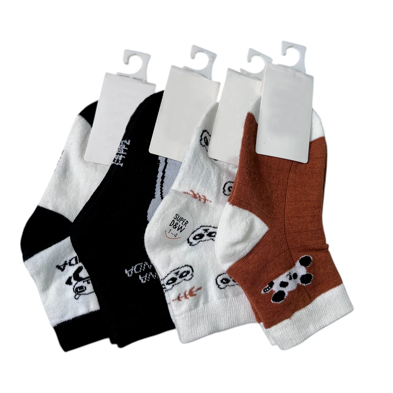 جوراب ساق کوتاه پسرانه مدل RO-345 بسته 4 عددی