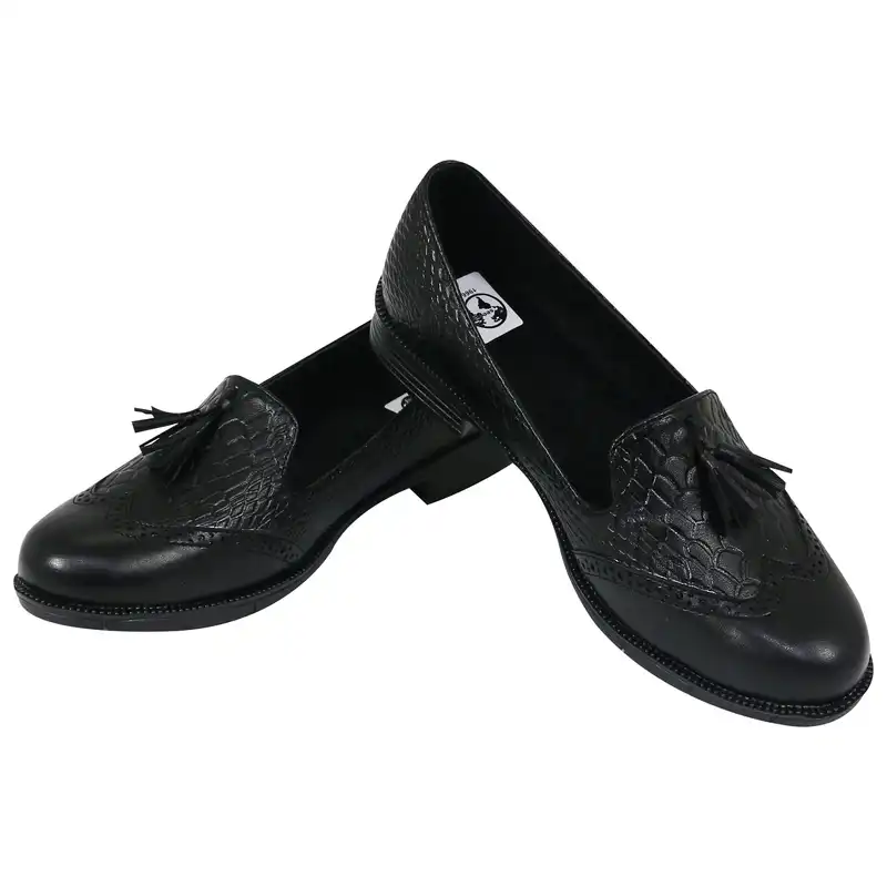 کفش زنانه سیی مدل پوست ماری کد 1224