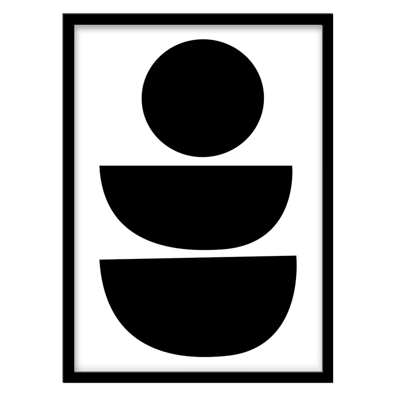 تابلو فورنیمو مدل اَشکال مدرن ابسترکت و مینیمال کد 0613B