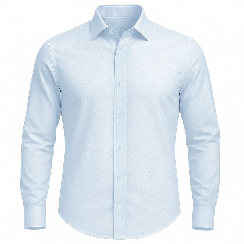 پیراهن آستین بلند یقه برگردان مردانه مدل آرکا ابراف کد ABE