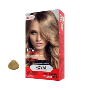 کیت رنگ مو رویال کد 9.31 حجم 100 میلی لیتر رنگ بلوند طلایی بژ خیلی روشن