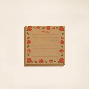 کاغذ یادداشت مریخ مدل Flower 1046  سایز ۹×۹ سانتیمتر بسته ۱۰۰ عددی  