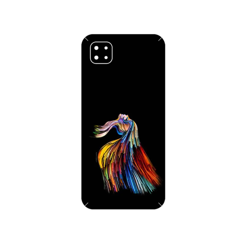برچسب پوششی ماهوت مدل Rainbow Hair Digital Art مناسب برای گوشی موبایل شیائومی Poco C3