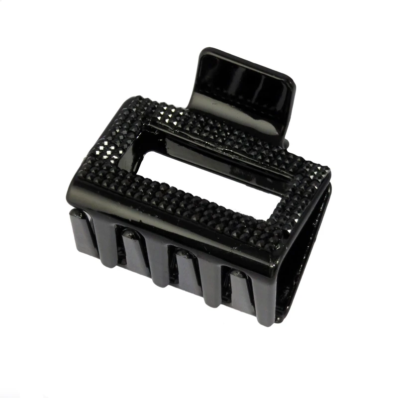 کلیپس مو زنانه مدل مکعبی نگین دار کد 1529