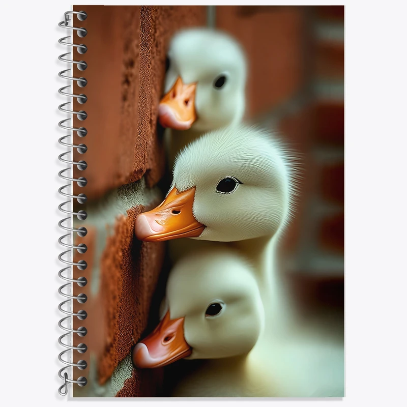 دفتر نت موسیقی 50 برگ خندالو طرح اردک های بامزه کد F6234