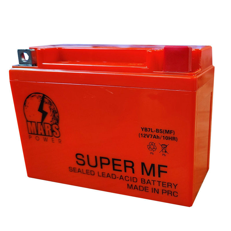 باتری موتورسیکلت مارس پاور مدل  YB7L-BS (MF) 12V-7Ah