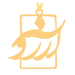 آویز گردنبند طلا 18 عیار زنانه کرابو مدل آرزوKr31413