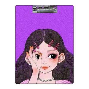 تخته شاسی طرح دختر چشم گردالی کد  8505285 سایز A4