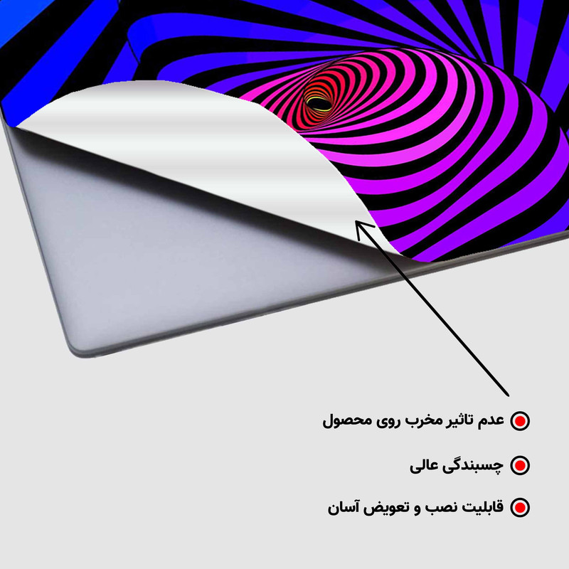 استیکر لپ تاپ مدل اسپین کد P-138 مناسب برای لپ تاپ 15.6 اینچ
