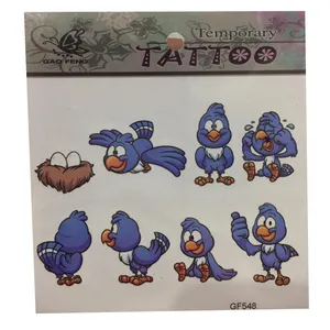 تتو موقت طرح پرنده کد 548