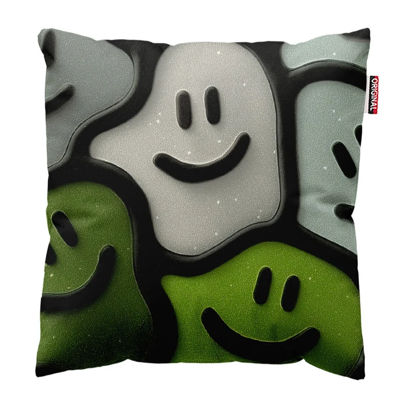  کوسن پاد آفرین طرح خنده کد 2244 سایز 30*30 سانتی متر