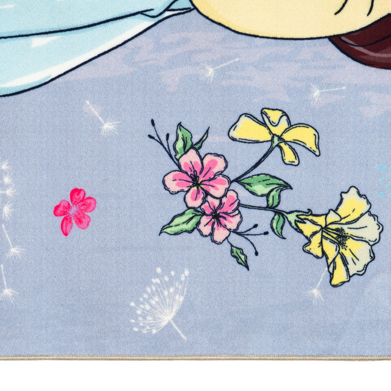 فرش ماشینی محتشم طرح کودک مدل دختر و گربه کد 101234