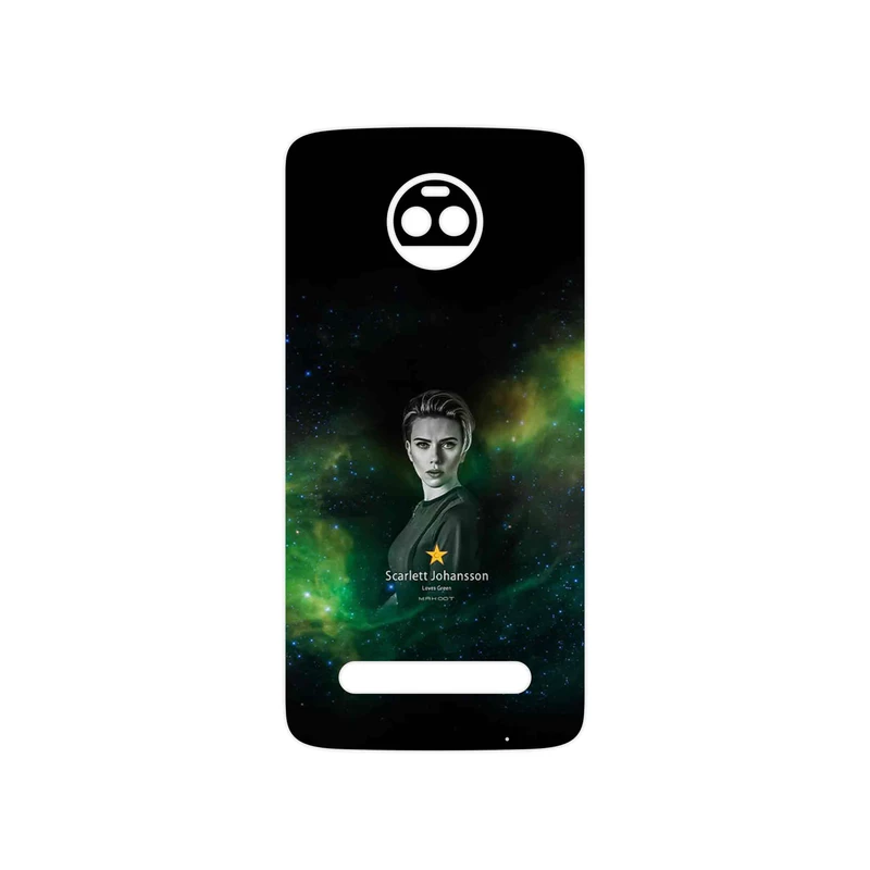برچسب پوششی ماهوت مدل Scarlett Johansson مناسب برای گوشی موبایل موتورولا Moto Z2 Force