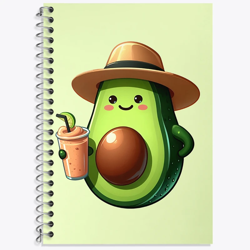 دفتر لغت 50 برگ خندالو طرح آووکادو بامزه کد N5057