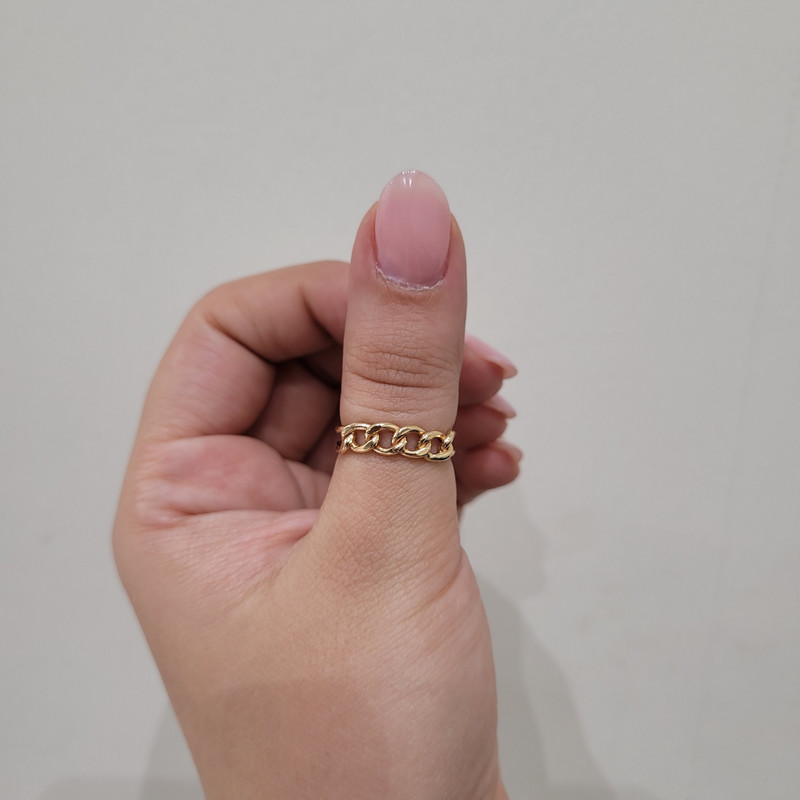 انگشتر طلا 18 عیار زنانه با طرح کارتیه مان گالری مدل مینیمال کد RN01-0017952  - 3