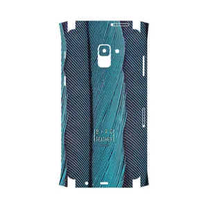 MAHOOT Turquoise feathers-FullSkin Cover Sticker for Samsung Galaxy A8 Plus 2018