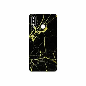 MAHOOT Graphite-Gold-Marble Cover Sticker for Huawei P30 Lite  48 MP Camera