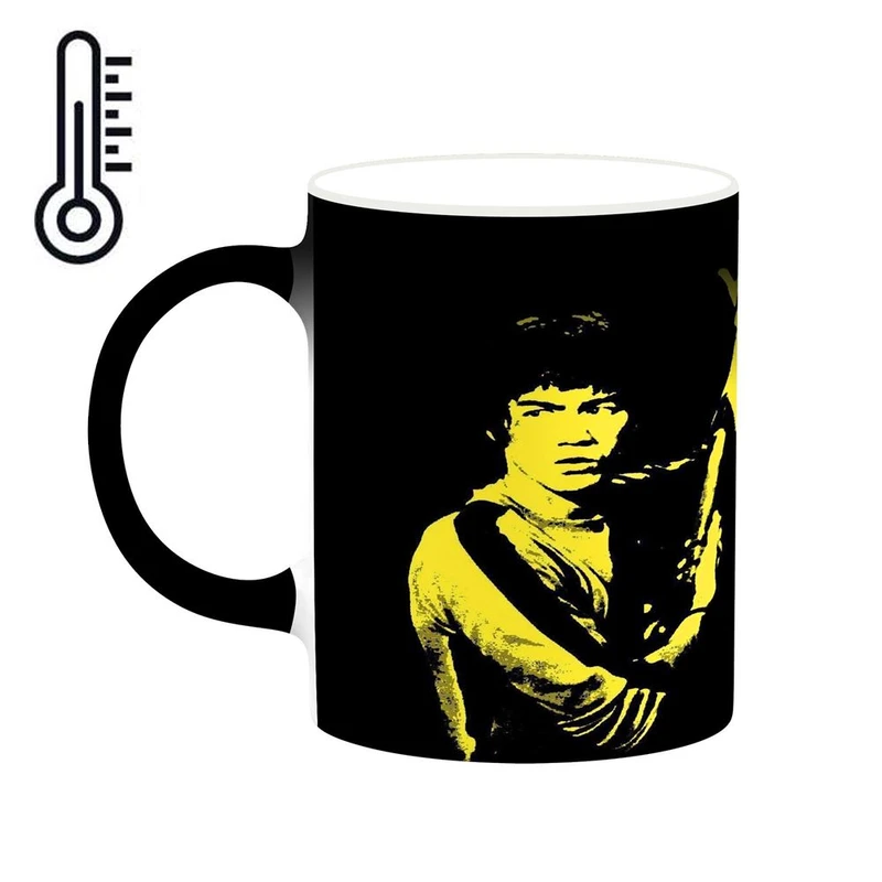 ماگ حرارتی کاکتی طرح بروسلی Bruce Lee مدل mgh25341