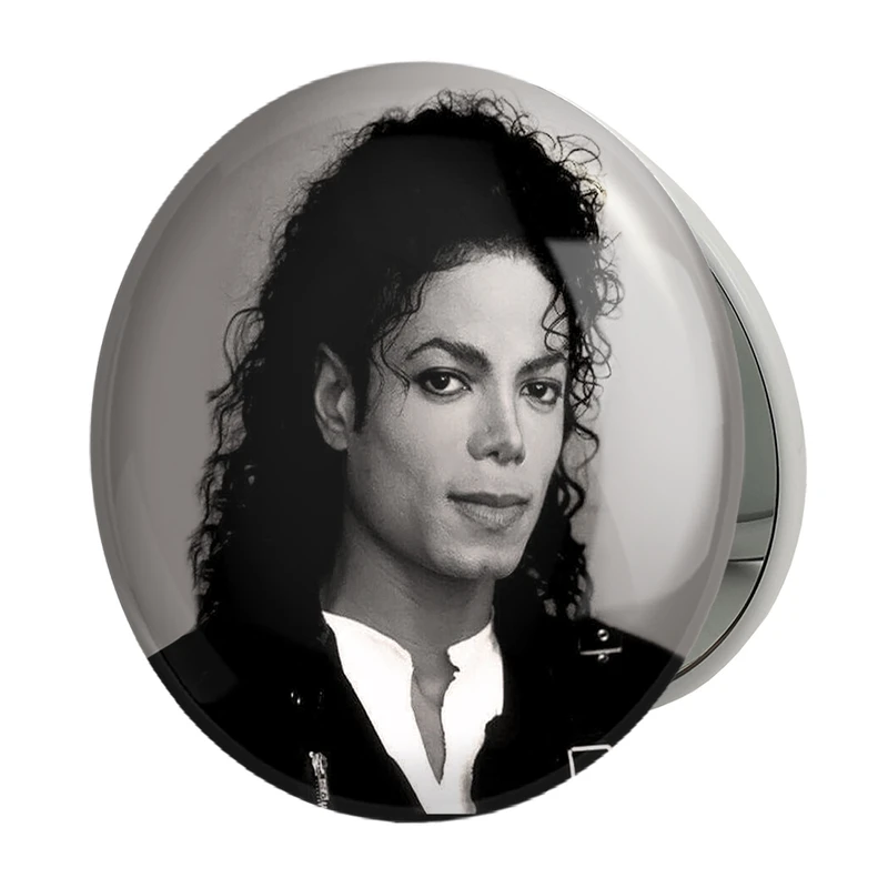 آینه جیبی خندالو طرح مایکل جکسون Michael Jackson مدل تاشو کد 3288 