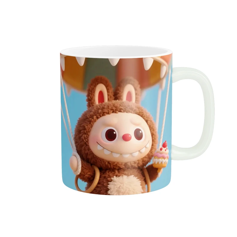 ماگ پاد آفرین طرح عروسک لبوبو کد 5954