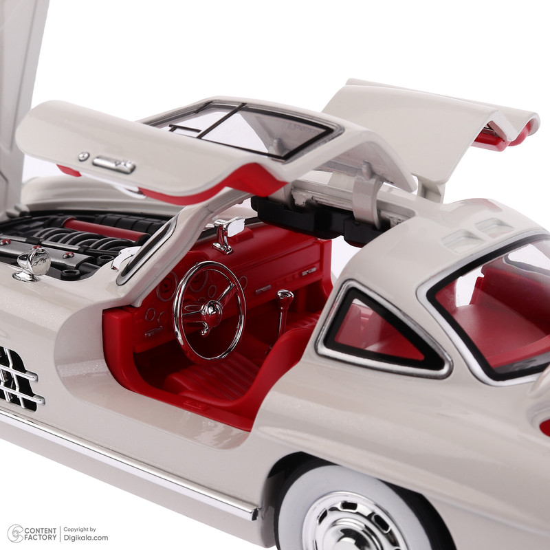 ماکت ماشین ناب سل مدل بنز کلاسیک اس ال Mercedes benz SL300 به همراه جاسوییچی