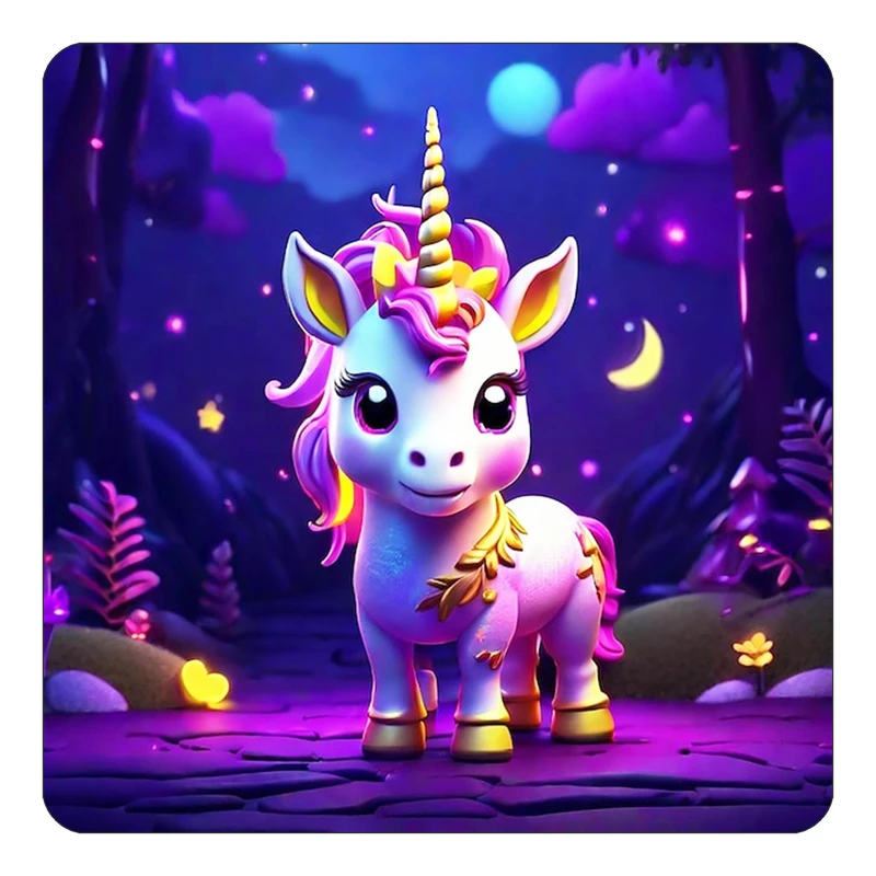 مگنت کاکتی طرح اسب تک شاخ و یونیکورن مدل mp30716