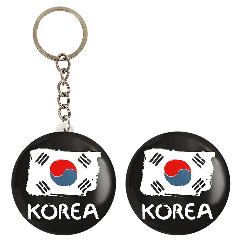 پیکسل خندالو مدل پرچم کره جنوبی کد 20558 به همراه جاکلیدی