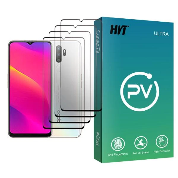 محافظ صفحه نمایش اچ وی تی مدل PV Glass MIX004 مناسب برای گوشی موبایل اوپو A5 (2020) بسته چهار عددی