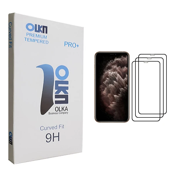 محافظ صفحه نمایش الکا مدل +PRO مناسب برای گوشی موبایل اپل iPhone 11 pro max بسته 3 عددی