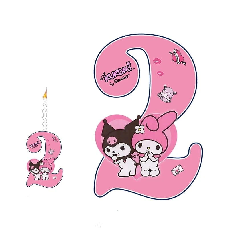 استند تولد مدل عدد 2 طرح کرومی به همراه شمع مجموعه دوعددی