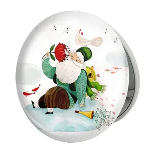 آینه جیبی خندالو طرح نوروز مدل تاشو کد 24576 