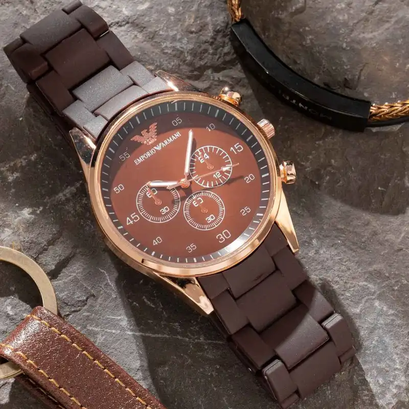 ست ساعت مچی عقربه ای زنانه و مردانه مدل تک موتور 010