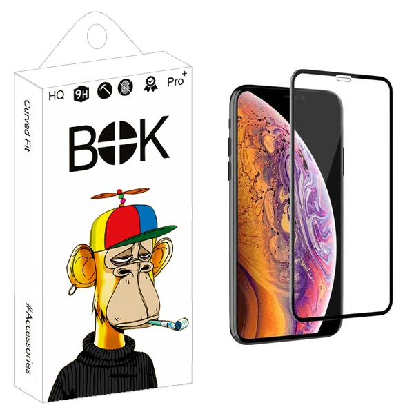 محافظ صفحه نمایش بوک مدل +HD مناسب برای گوشی موبایل اپل Iphone XS MAX