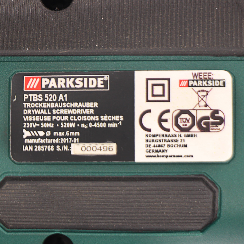 پیچ گوشتی برقی پارکساید مدل PTRR 520A1 پیچ گوشتی برقی پارکساید مدل PTRR 520A1