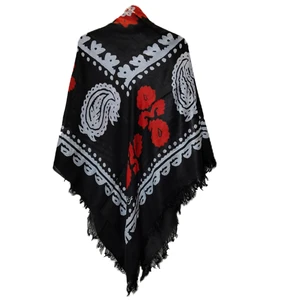 روسری دست دوز زنانه مدل گلونی سنتی ریشه دار کد 150-150