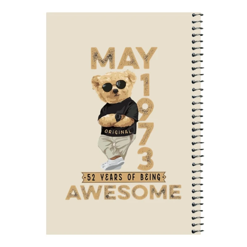 دفتر مشق 80 برگ اس جی مدل تدی عینک دودی    