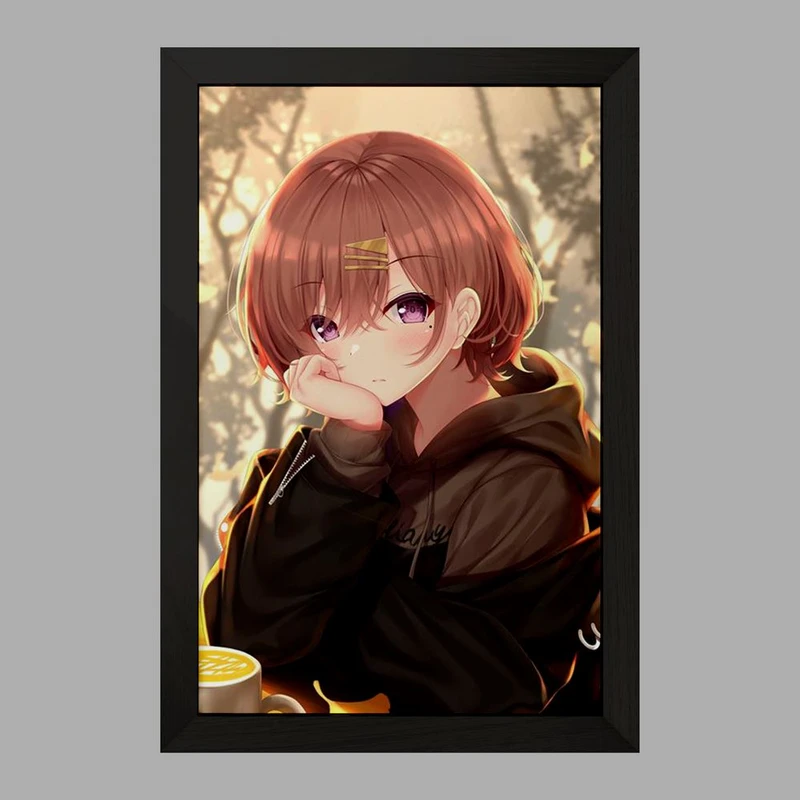 تابلو خندالو مدل هیگوچی انیمه مادوکا مجیکا Madoka Magica  کد 18367