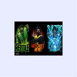 پوستر هومرو مدل فلزی طرح  مورتال کمبت کد PS633