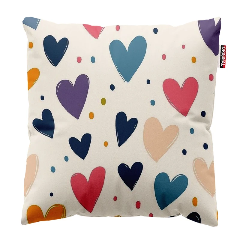 کوسن پاد آفرین طرح قلب کد 549 سایز 30*30 سانتی متر