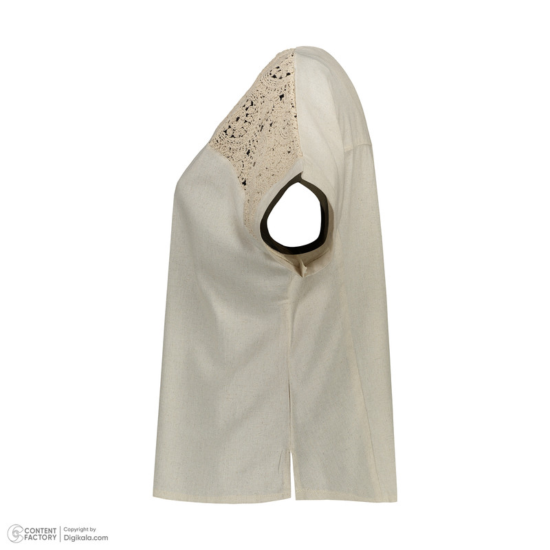 بلوز آستین کوتاه زنانه مدل بهارک گیپوردار کد 5656