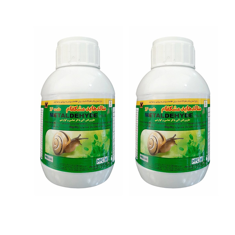 سم حلزون متالدهاید مشکفام مدل متالان جی وزن 250 گرم مجموعه دو عددی