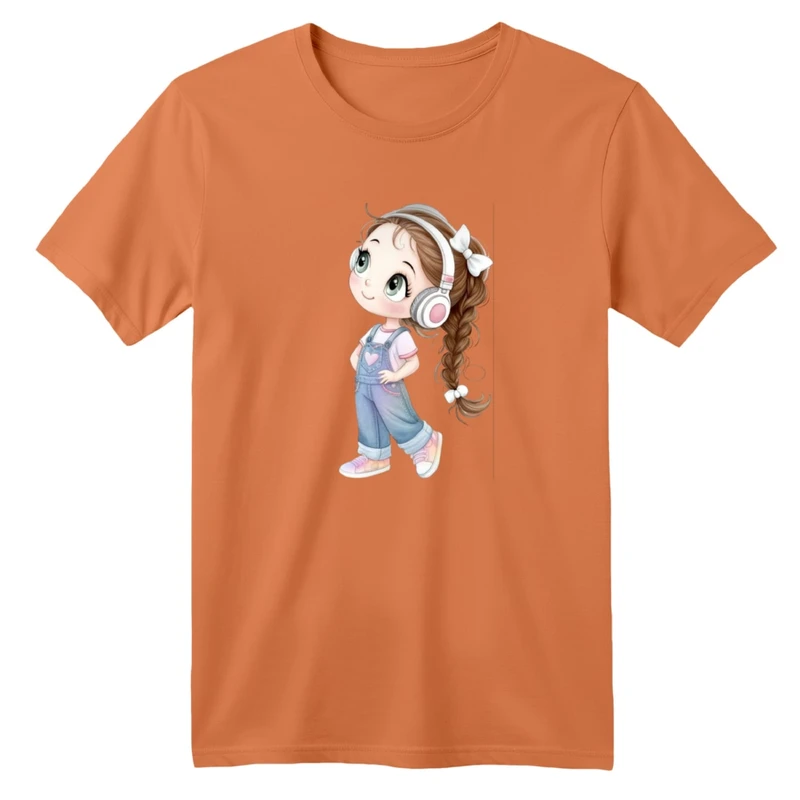 تی شرت آستین کوتاه بچگانه مدل دخترک کد 20